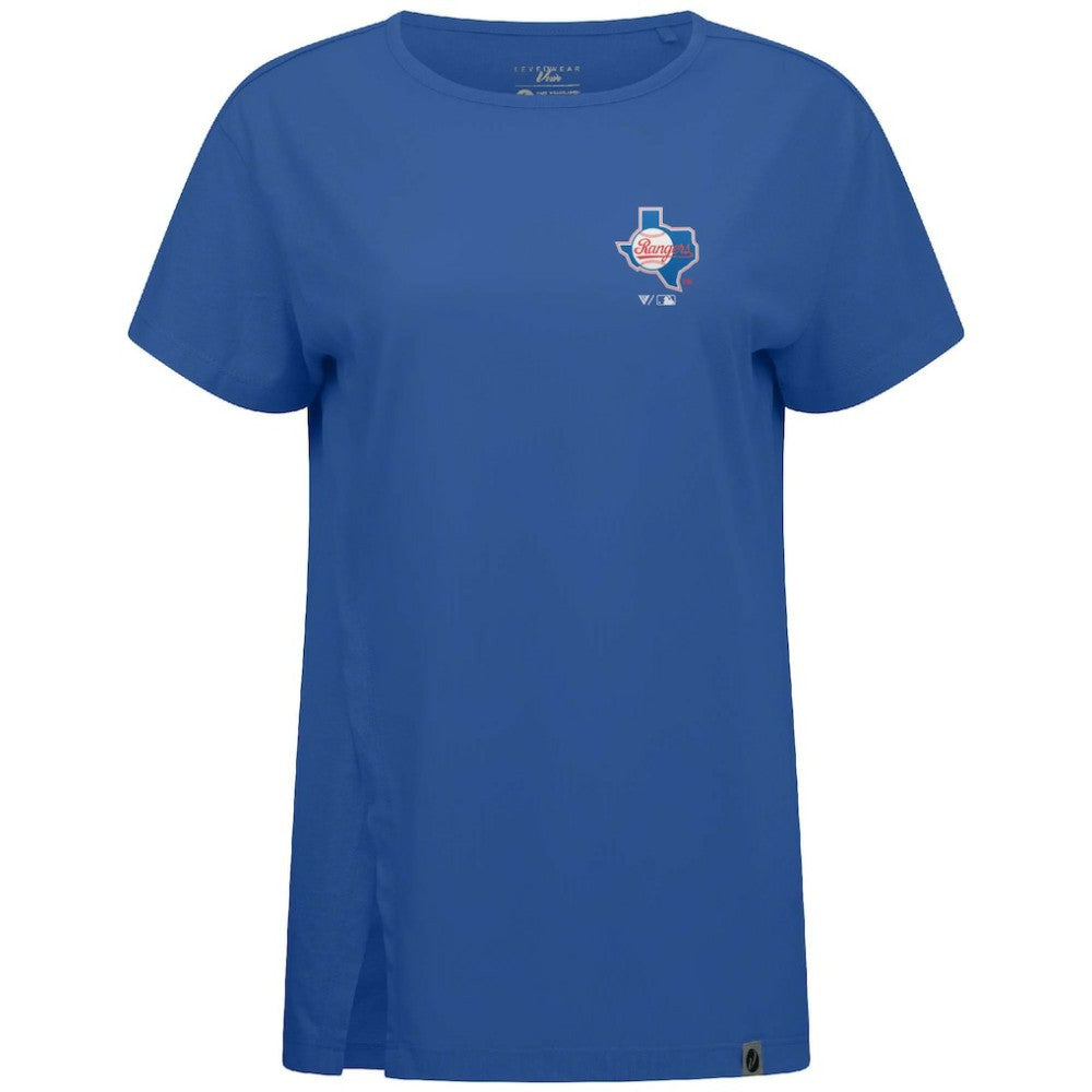 MLB Texas Rangers Levelwear Women's Influx Cooperstown Core Logo T-Shirt