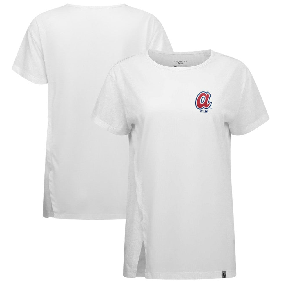 MLB Atlanta Braves Levelwear Women's Influx Cooperstown Core Logo T-Shirt