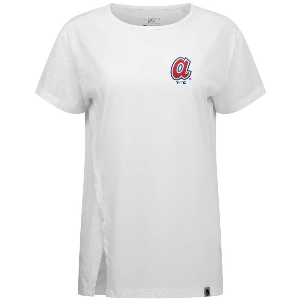 MLB Atlanta Braves Levelwear Women's Influx Cooperstown Core Logo T-Shirt