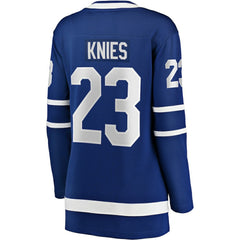 NHL Blue Matthew Knies Toronto Maple Leafs Fanatics Women's Home Breakaway Jersey