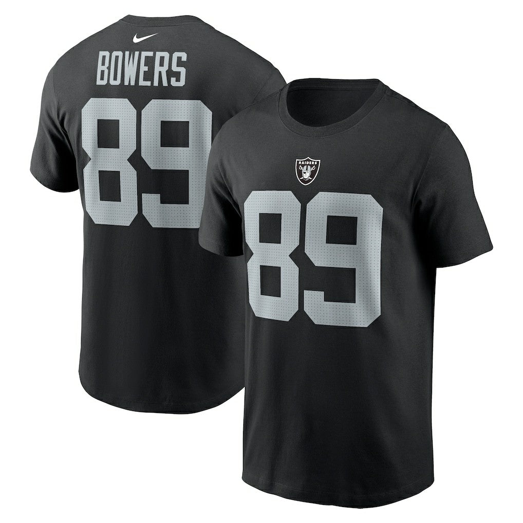 Brock Bowers  Name & Number T-Shirt - Las Vegas Raiders