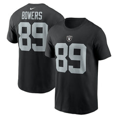 Brock Bowers  Name & Number T-Shirt - Las Vegas Raiders