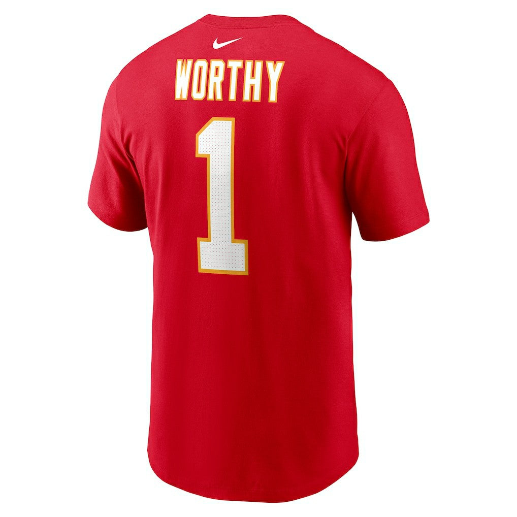 Xavier Worthy  Name & Number T-Shirt - Kansas City Chiefs