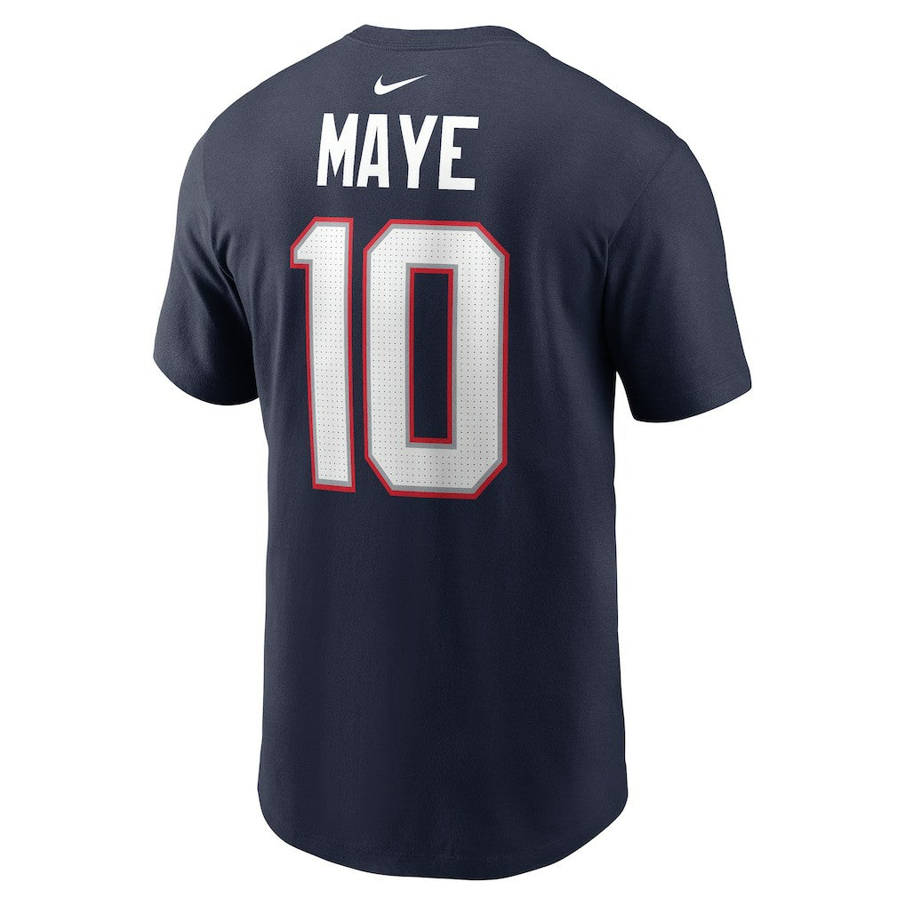 Drake Maye  Name & Number T-Shirt - New England Patriots