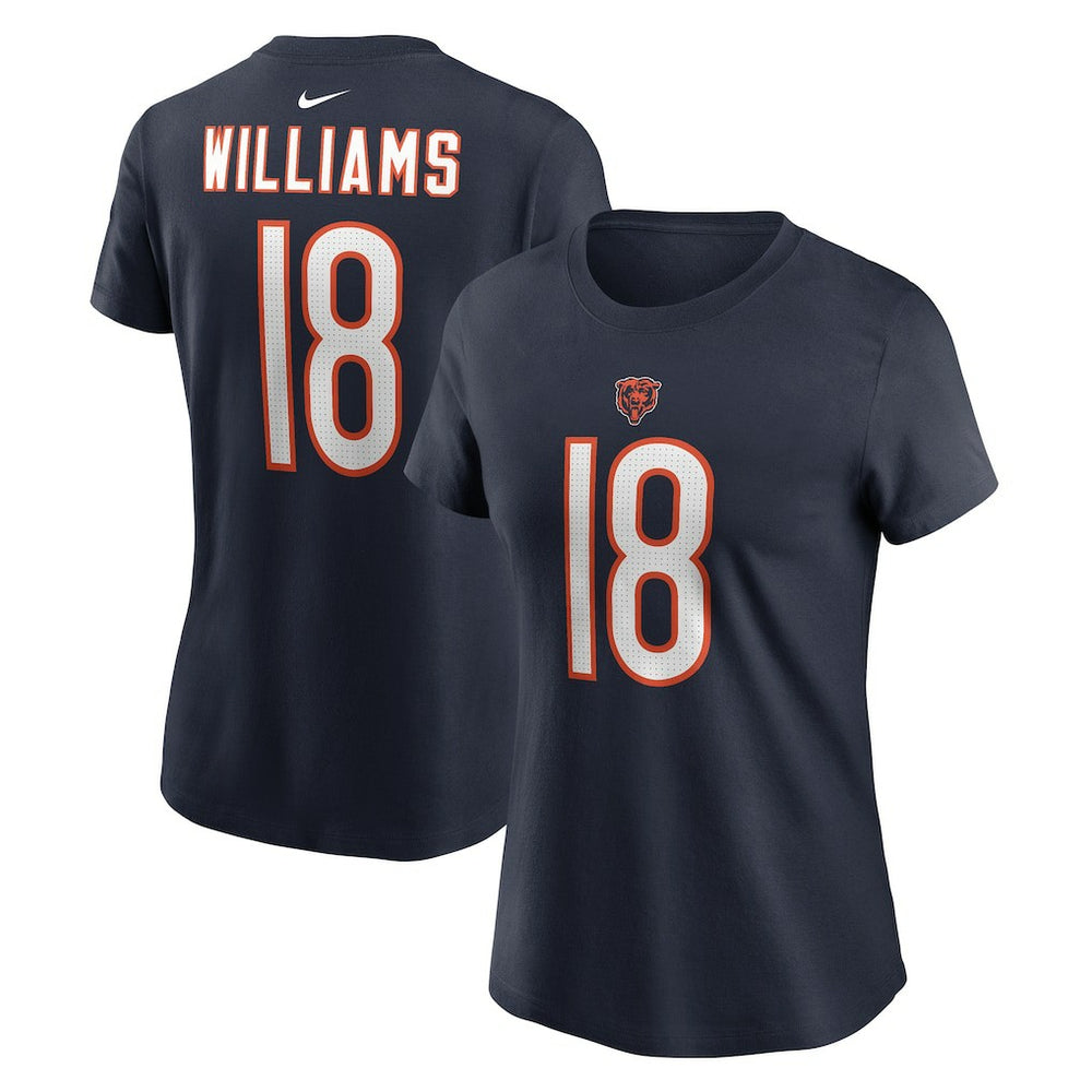 Caleb Williams  Women's Name & Number T-Shirt - Chicago Bears