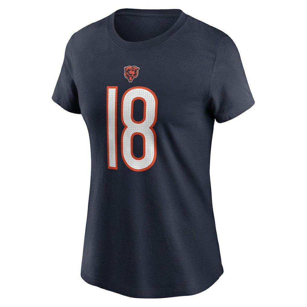 Caleb Williams  Women's Name & Number T-Shirt - Chicago Bears