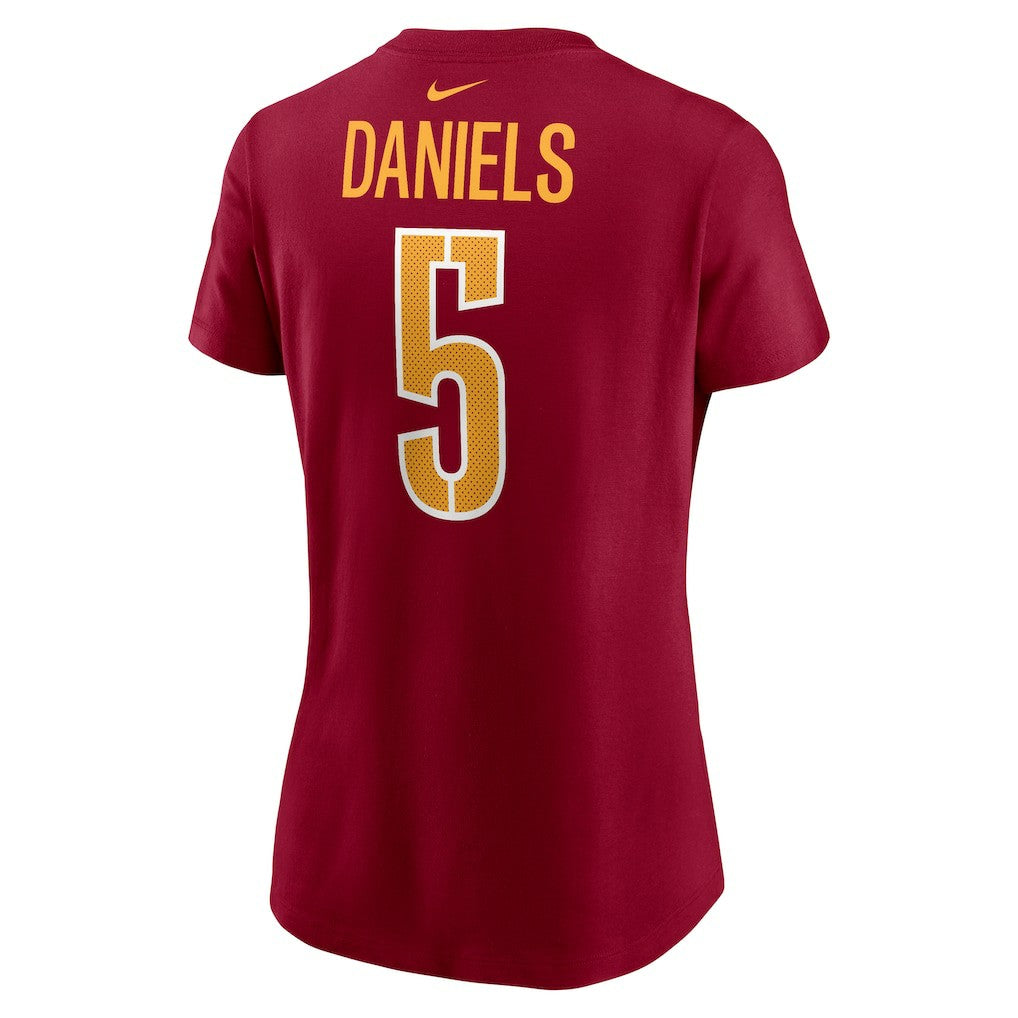 Jayden Daniels  Women's Name & Number T-Shirt - Washington Commanders