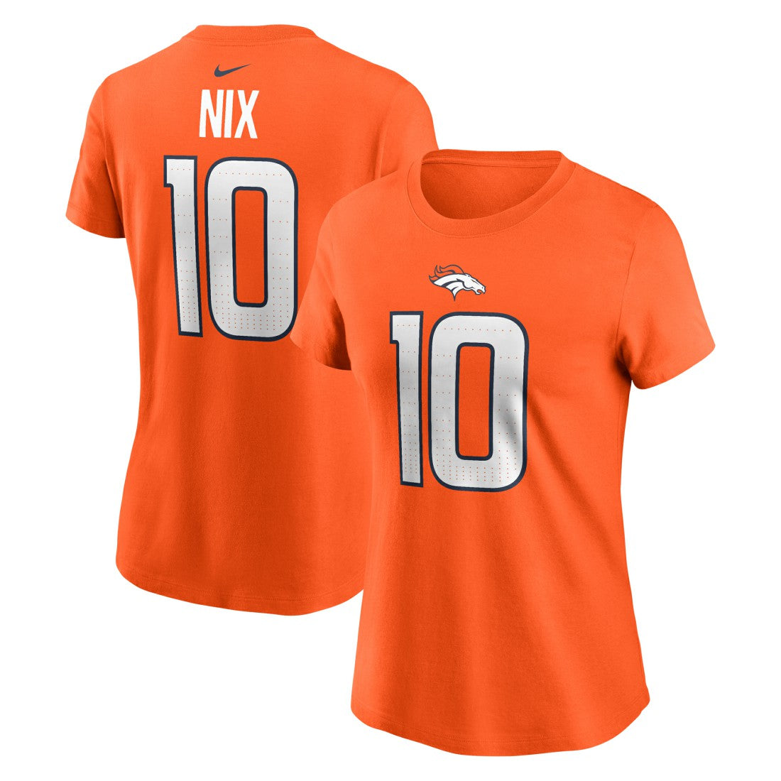 Bo Nix  Women's Name & Number T-Shirt - Denver Broncos