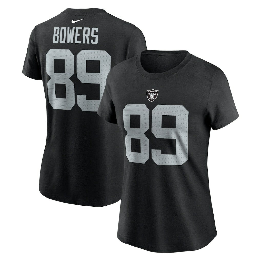 Brock Bowers  Women's Player Name & Number T-Shirt - Las Vegas Raiders