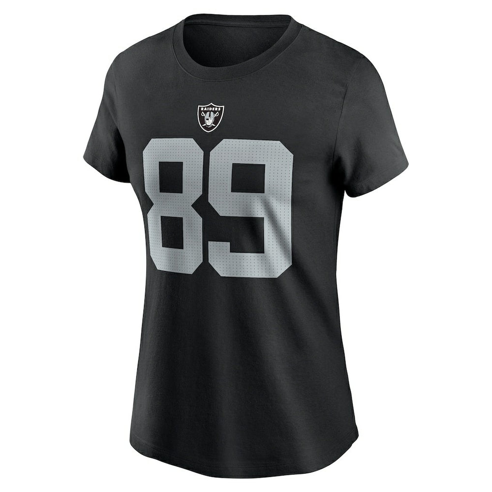 Brock Bowers  Women's Player Name & Number T-Shirt - Las Vegas Raiders