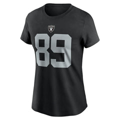 Brock Bowers  Women's Player Name & Number T-Shirt - Las Vegas Raiders