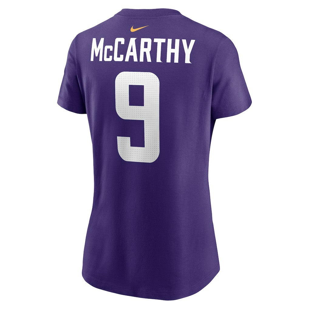 J.J. McCarthy  Women's Name & Number T-Shirt - Minnesota Vikings