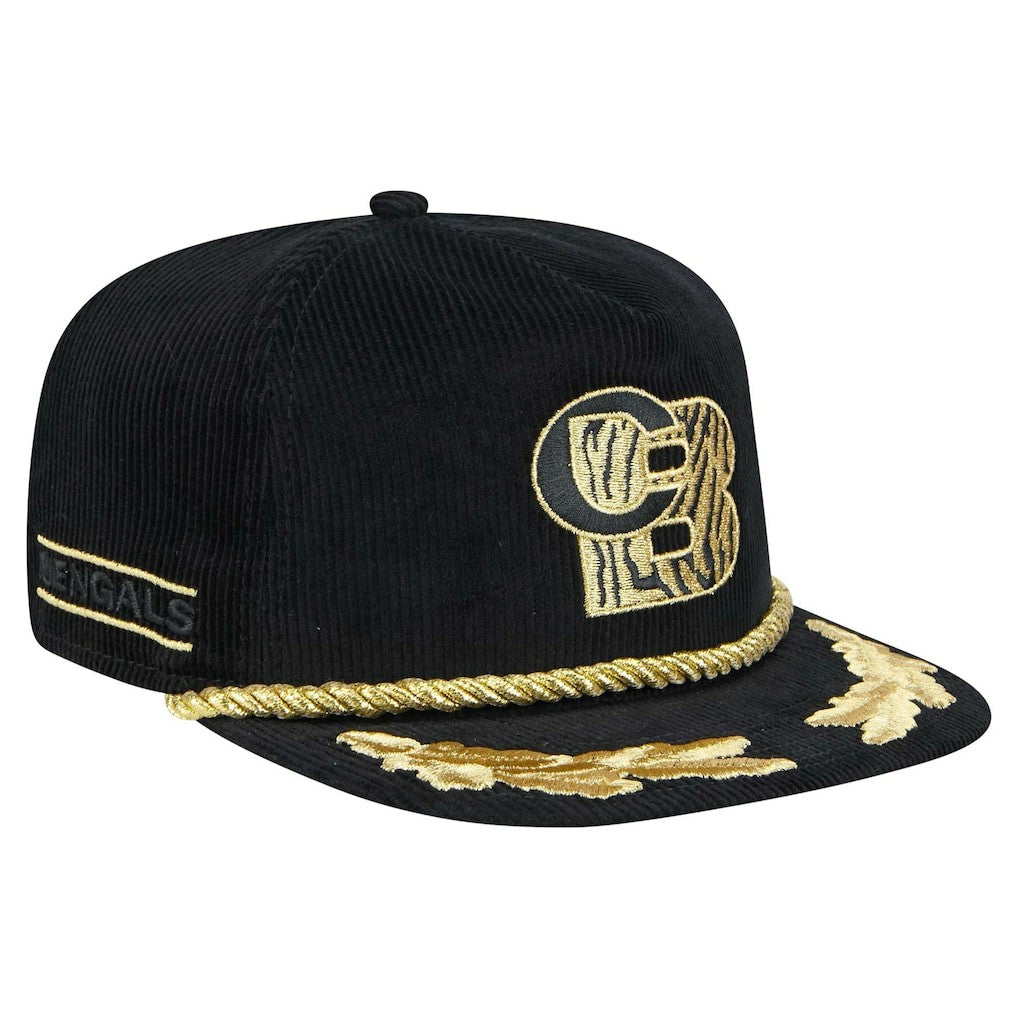 City Originals Corduroy Skipper Golfer Snapback Hat - Cincinnati Bengals