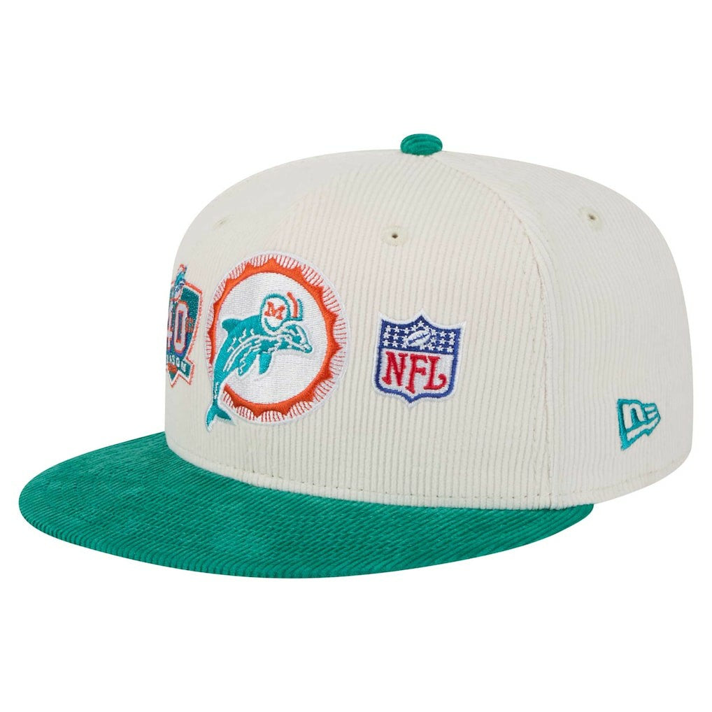 Throwback Corduroy 59FIFTY Fitted Hat - Miami Dolphins
