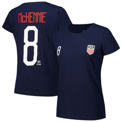 Weston McKennie USMNT Women's Name & Number T-Shirt -  Navy