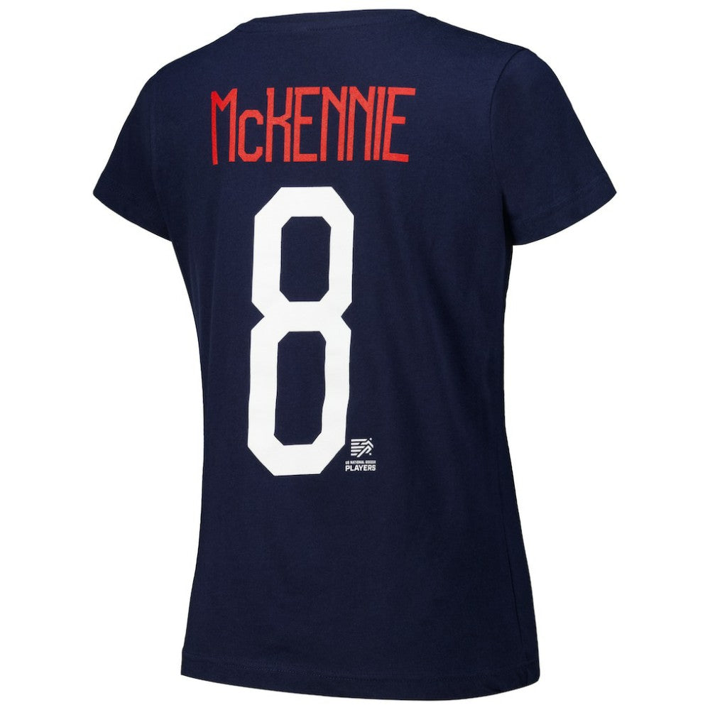 Weston McKennie USMNT Women's Name & Number T-Shirt -  Navy