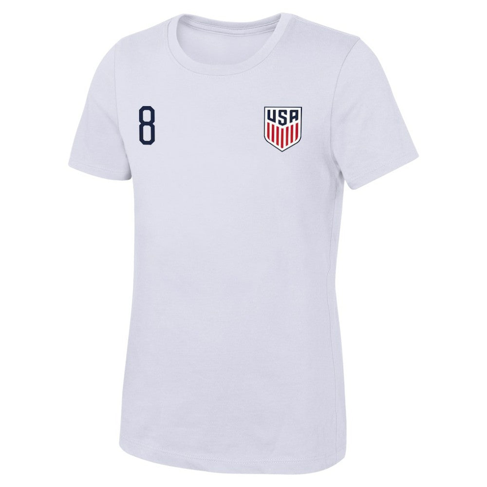 Weston McKennie USMNT Women's Name & Number T-Shirt -  White
