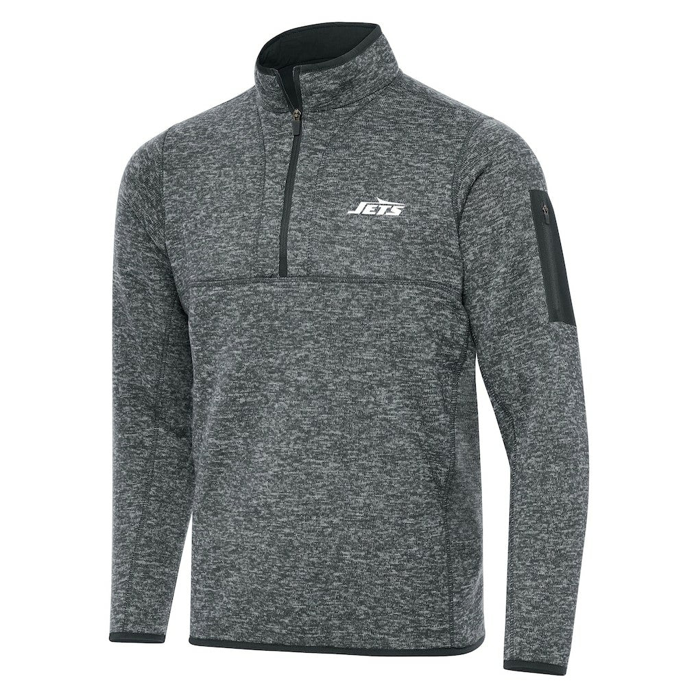 Antigua Fortune Quarter-Zip Pullover Jacket - New York Jets