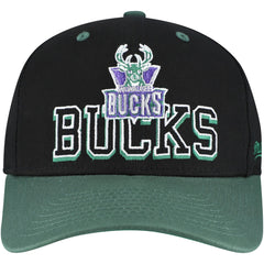 NBA Milwaukee Bucks Backside Script Two-Tone Pro Crown Adjustable Hat