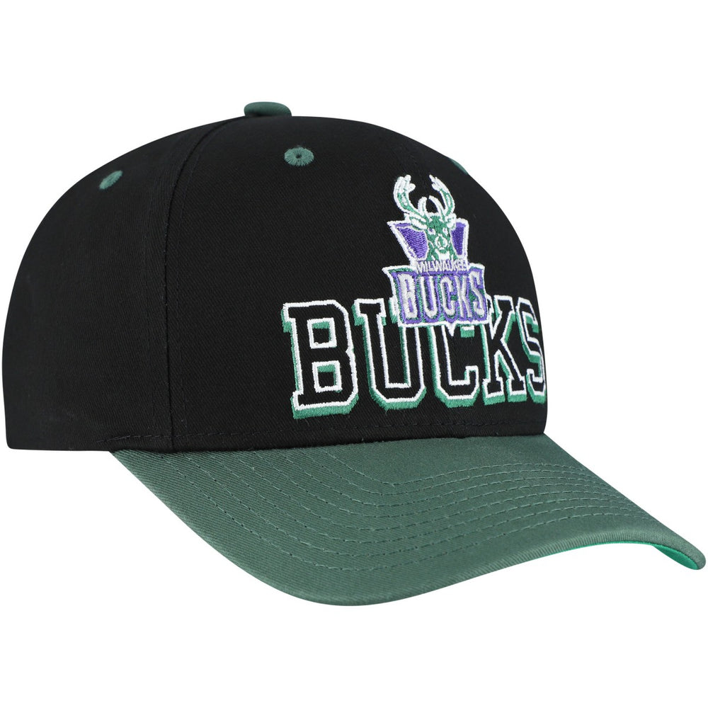 NBA Milwaukee Bucks Backside Script Two-Tone Pro Crown Adjustable Hat