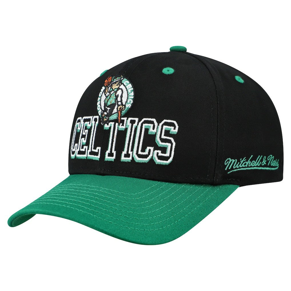 NBA Boston Celtics Backside Script 2-Tone Pro Crown Adjustable Hat