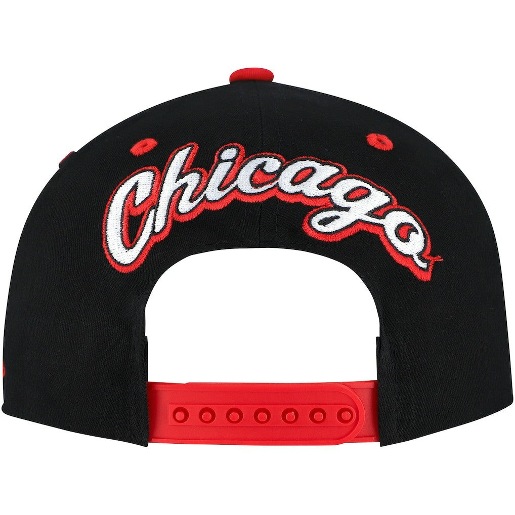 NBA Chicago Bulls Backside Script 2-Tone Pro Crown Adjustable Hat