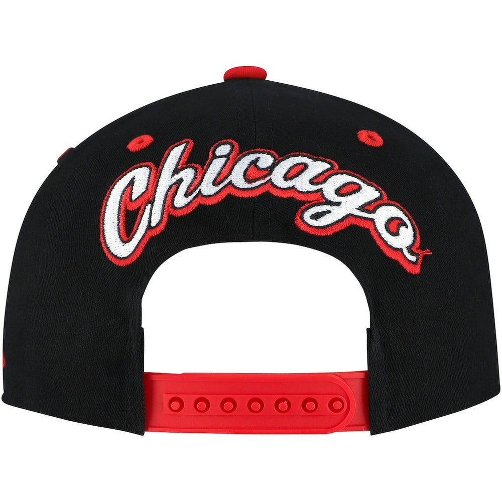 NBA Chicago Bulls Backside Script 2-Tone Pro Crown Adjustable Hat