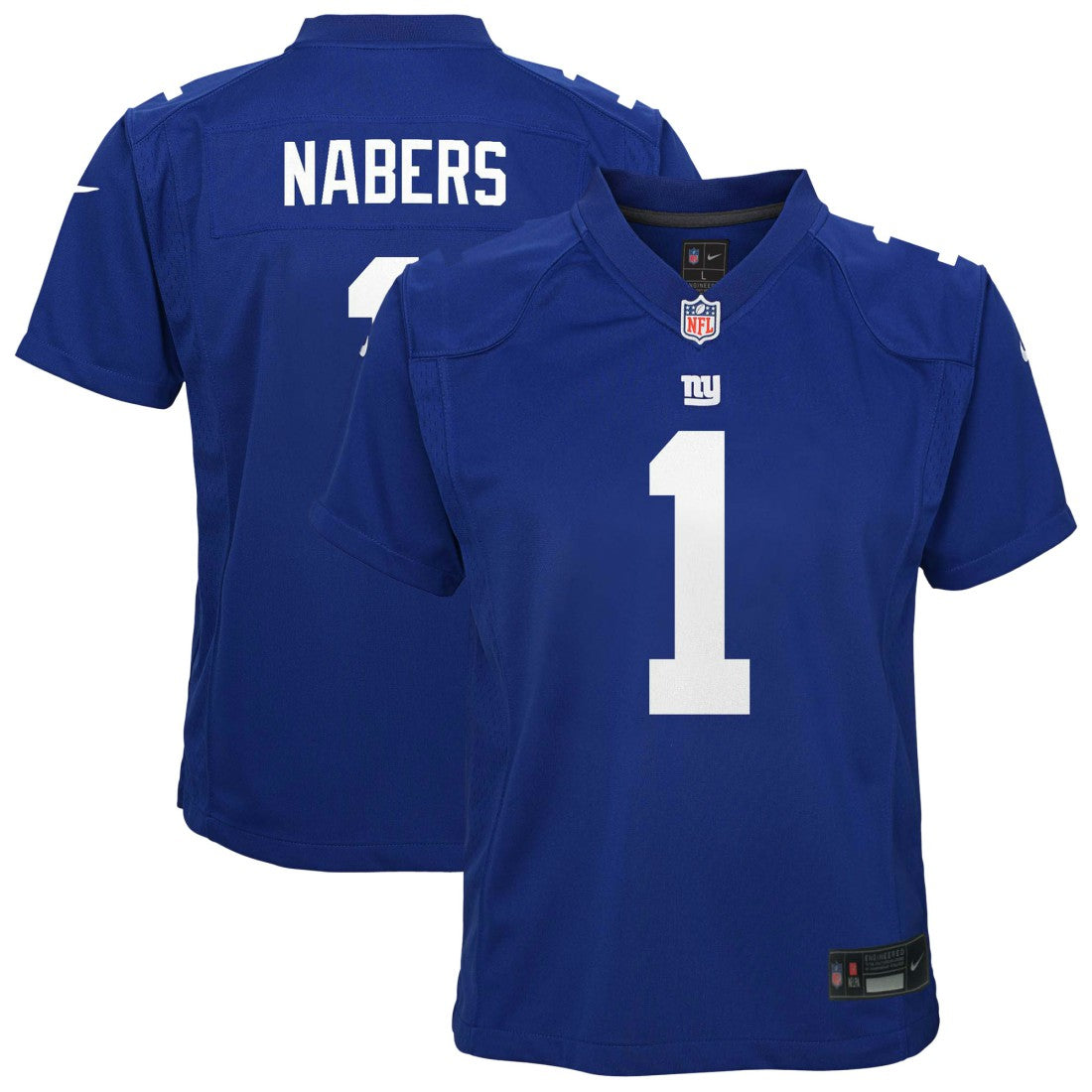 Malik Nabers  Youth Game Jersey - New York Giants