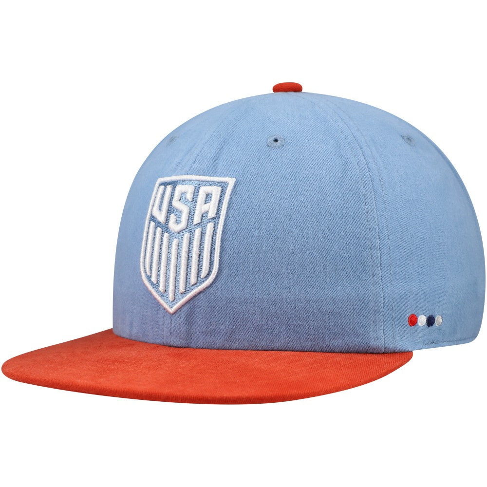 USMNT Unisex Swingman Adjustable Hat -  Light Blue/Red