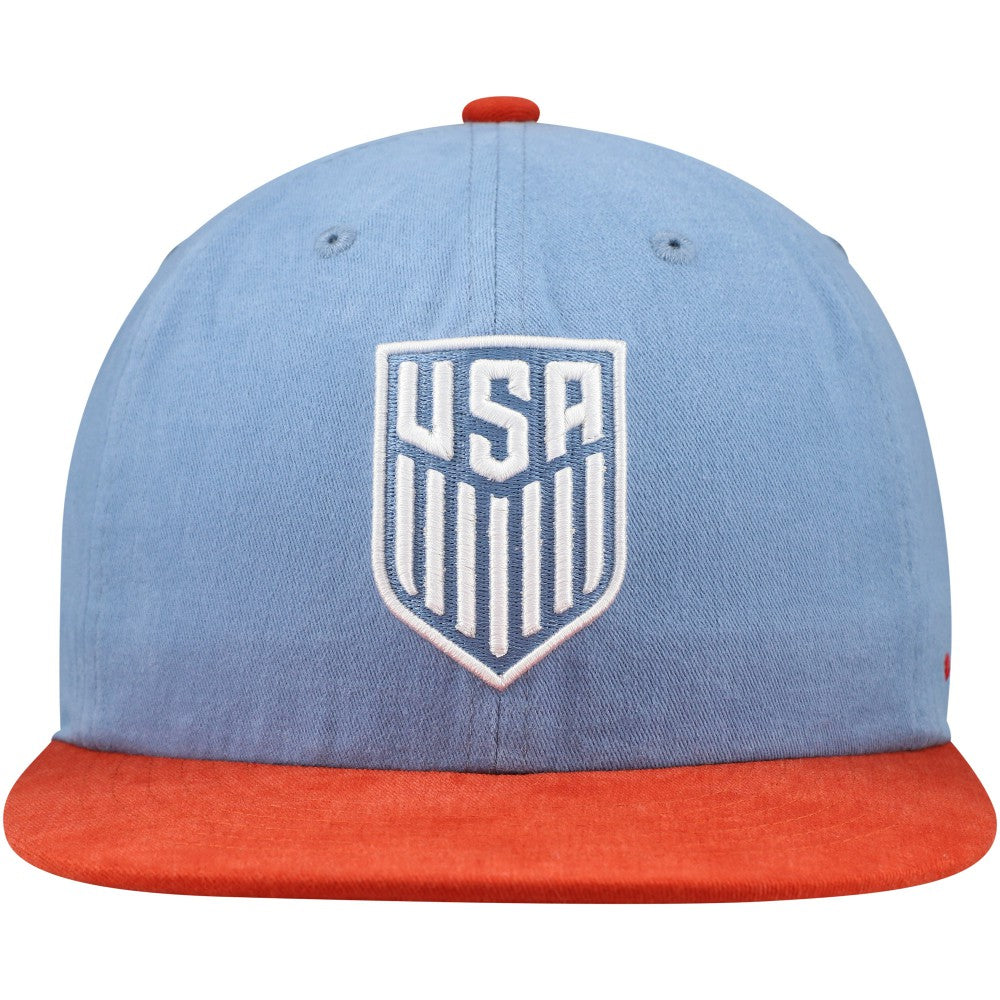 USMNT Unisex Swingman Adjustable Hat -  Light Blue/Red