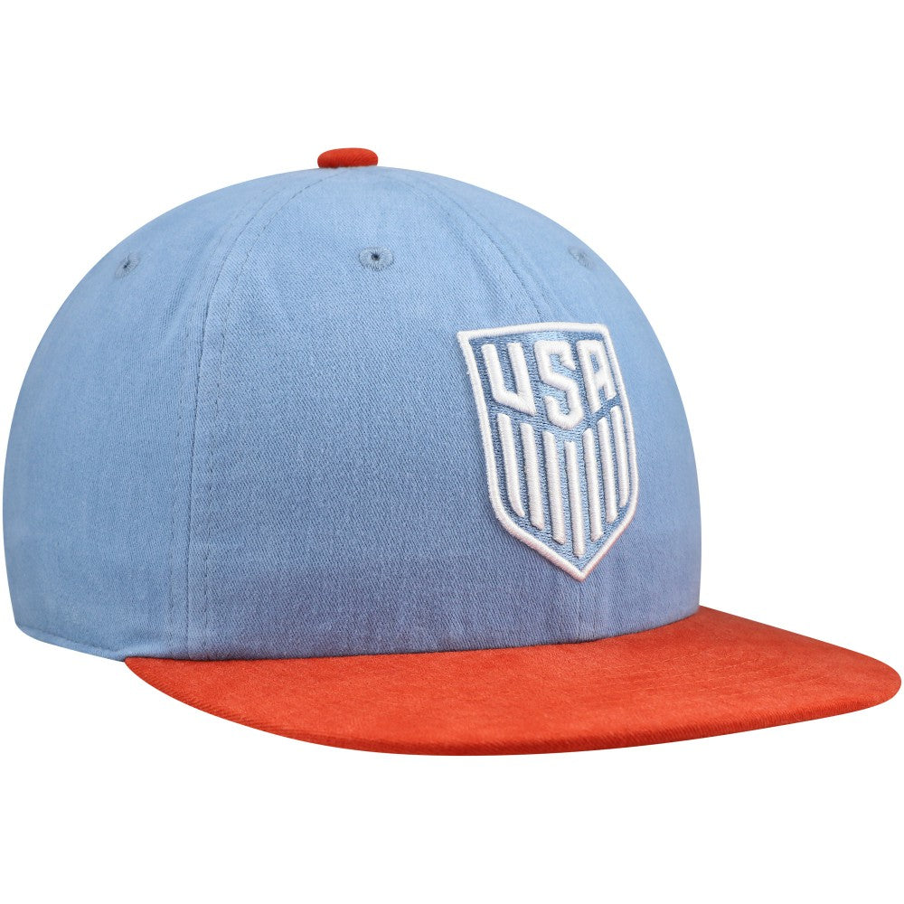 USMNT Unisex Swingman Adjustable Hat -  Light Blue/Red