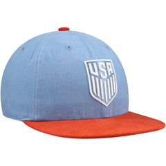 USMNT Unisex Swingman Adjustable Hat -  Light Blue/Red