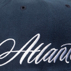 MLB Atlanta Braves Mitchell & Ness Just Don x MLB Lux Script Snapback Hat