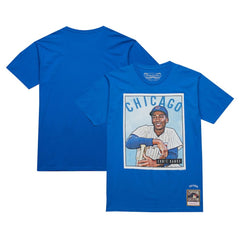 MLB Ernie Banks Chicago Cubs Mitchell & Ness Cooperstown Collection Collectors Connection T-Shirt