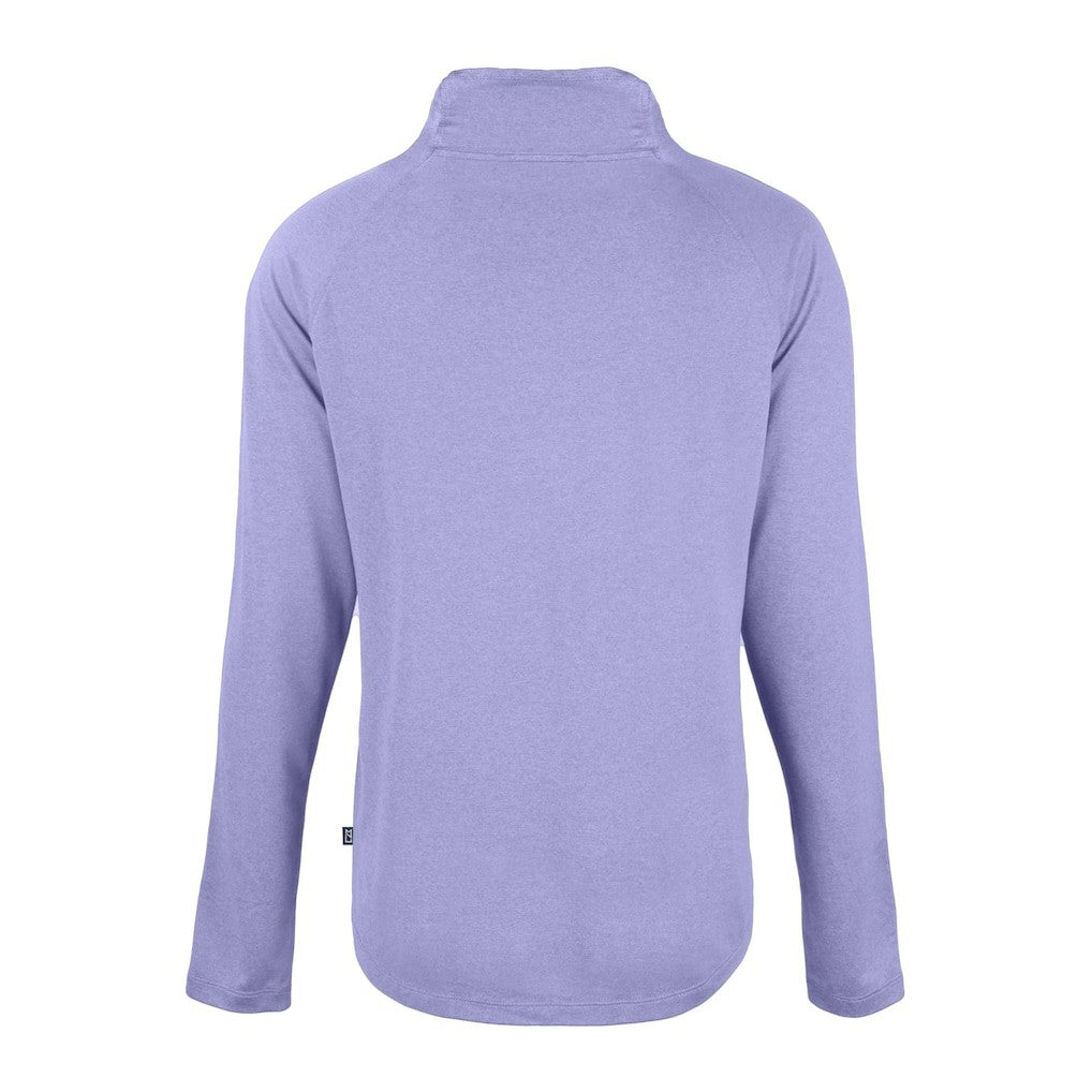 Cutter & Buck Women's Coastline Epic Comfort Eco Recycled Funnel Neck Raglan Pullover Sweatshirt - Baltimore Ravens