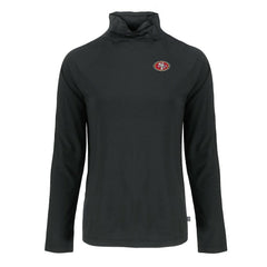 Cutter & Buck Women's Coastline Epic Comfort Eco Recycled Funnel Neck Raglan Pullover Sweatshirt - San Francisco 49ers