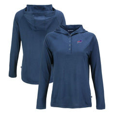 Cutter & Buck Women's Coastline Epic Comfort Eco Recycled Raglan Pullover Hoodie - Buffalo Bills
