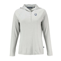 Cutter & Buck Women's Coastline Epic Comfort Eco Recycled Raglan Pullover Hoodie - Indianapolis Colts