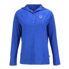 Cutter & Buck Women's Coastline Epic Comfort Eco Recycled Raglan Pullover Hoodie - Indianapolis Colts