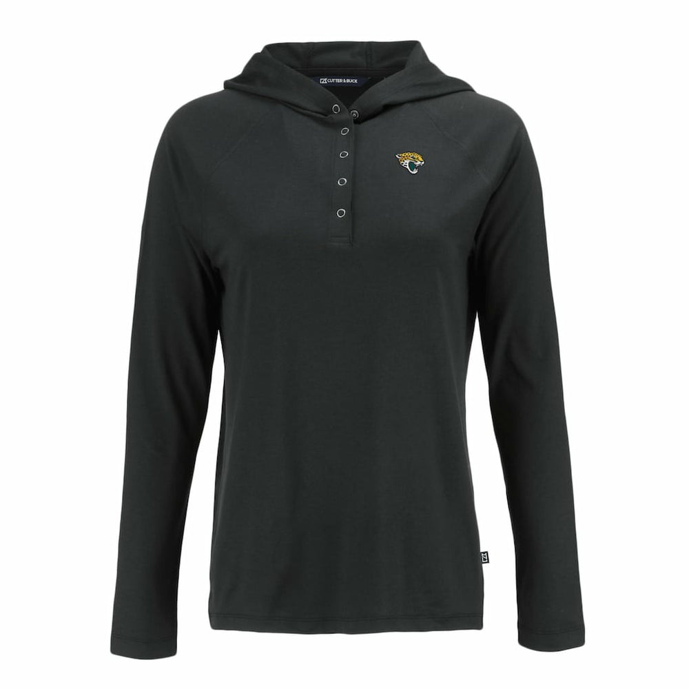 Cutter & Buck Women's Coastline Epic Comfort Eco Recycled Raglan Pullover Hoodie - Jacksonville Jaguars