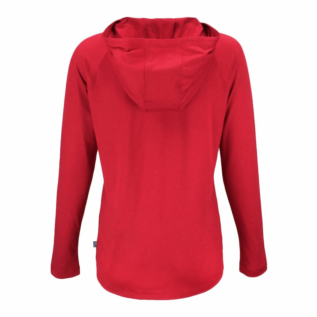 Cutter & Buck Women's Coastline Epic Comfort Eco Recycled Raglan Pullover Hoodie - Kansas City Chiefs