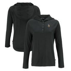 Cutter & Buck Women's Coastline Epic Comfort Eco Recycled Raglan Pullover Hoodie - Minnesota Vikings