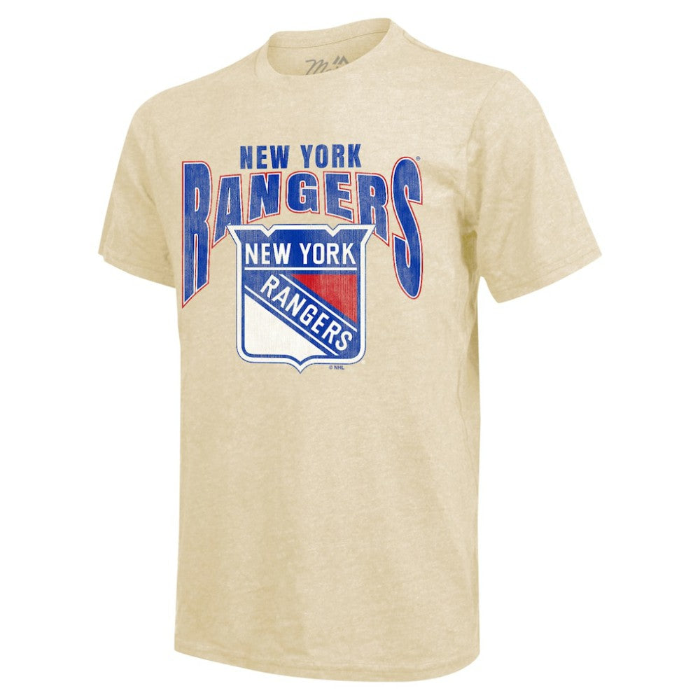 NHL Cream Artemi Panarin New York Rangers Majestic Threads Dynasty Name & Number Tri-Blend T-Shirt