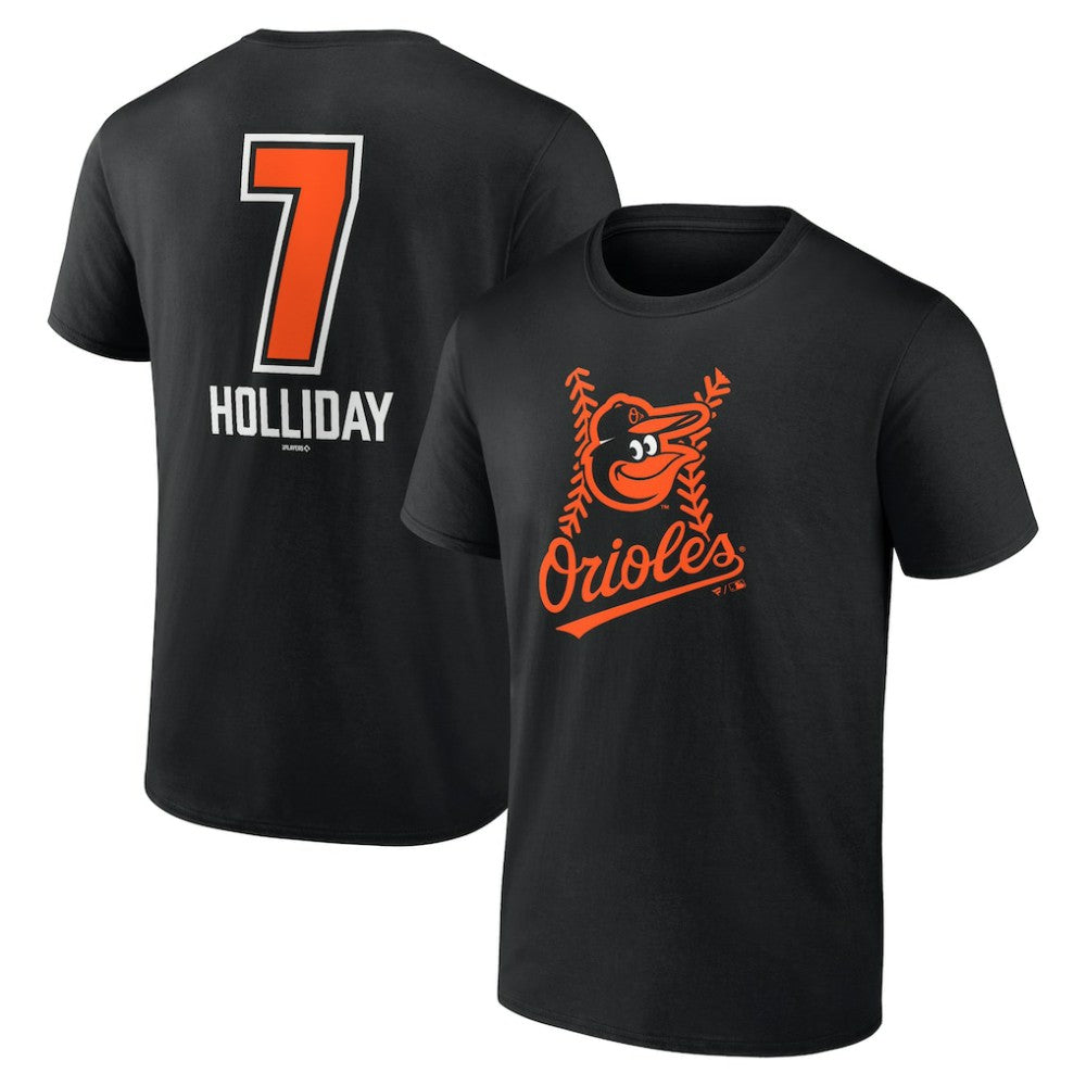 MLB Jackson Holliday Baltimore Orioles Fastball Player Name & Number T-Shirt