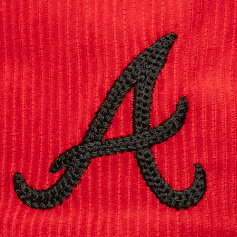 MLB Mitchell & Ness  Atlanta Braves Male Adult Corduroy Snapback Hat