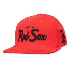 MLB Mitchell & Ness Boston Red Sox Corduroy Snapback Hat