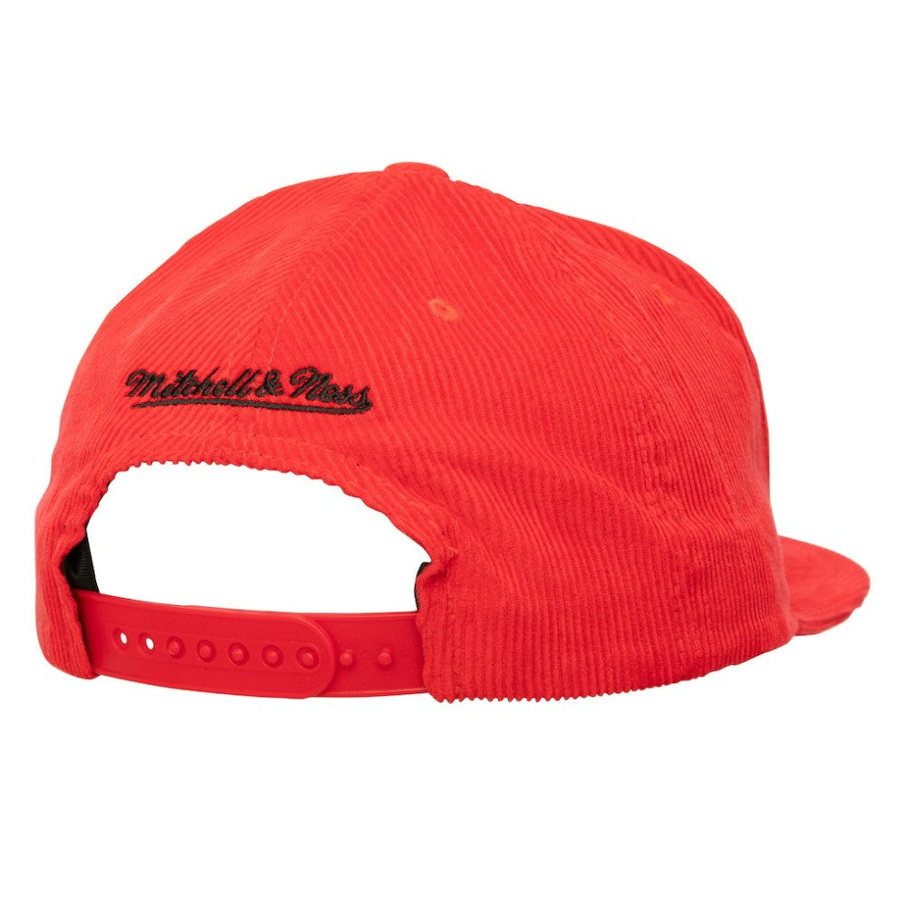 MLB Mitchell & Ness Boston Red Sox Corduroy Snapback Hat