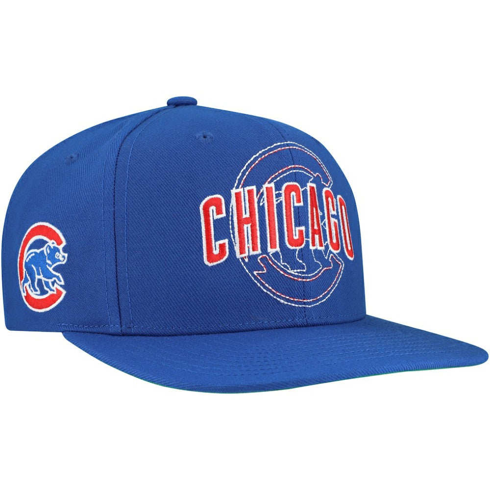MLB Chicago Cubs Mitchell & Ness Double Up Snapback Hat