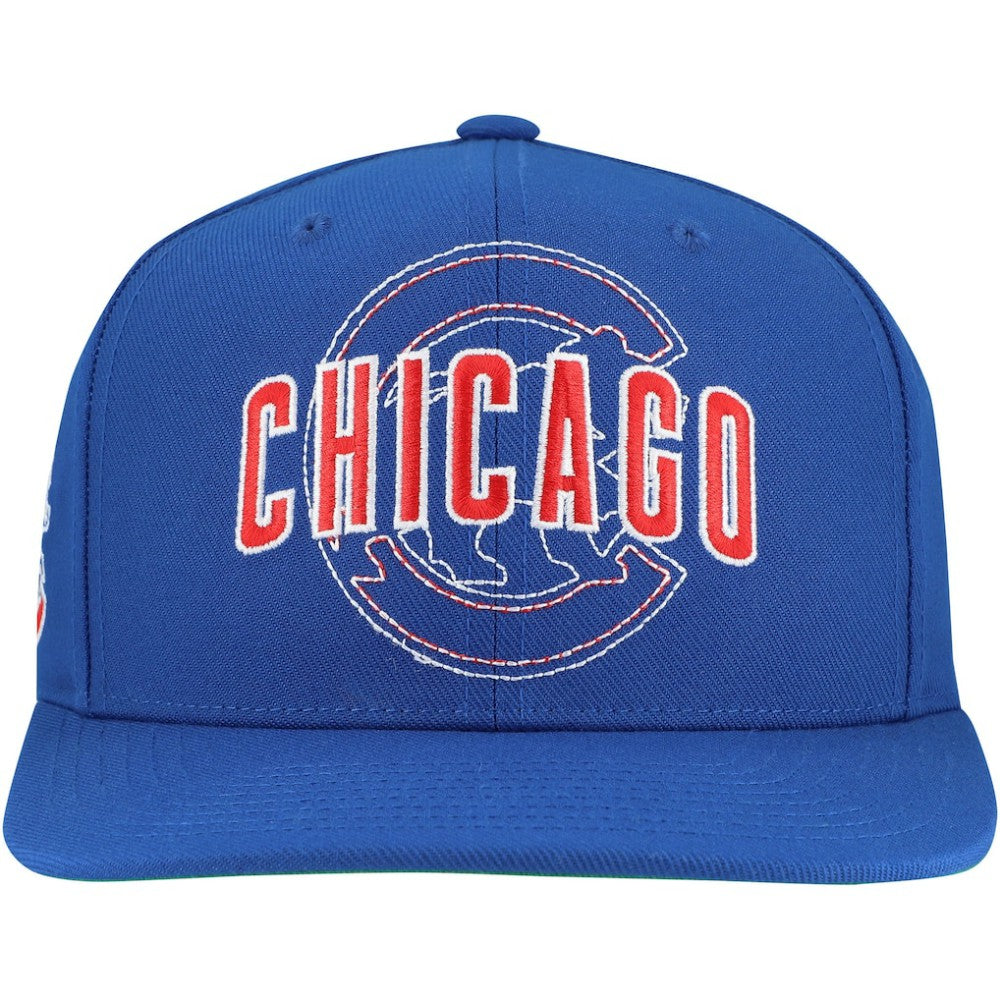 MLB Chicago Cubs Mitchell & Ness Double Up Snapback Hat