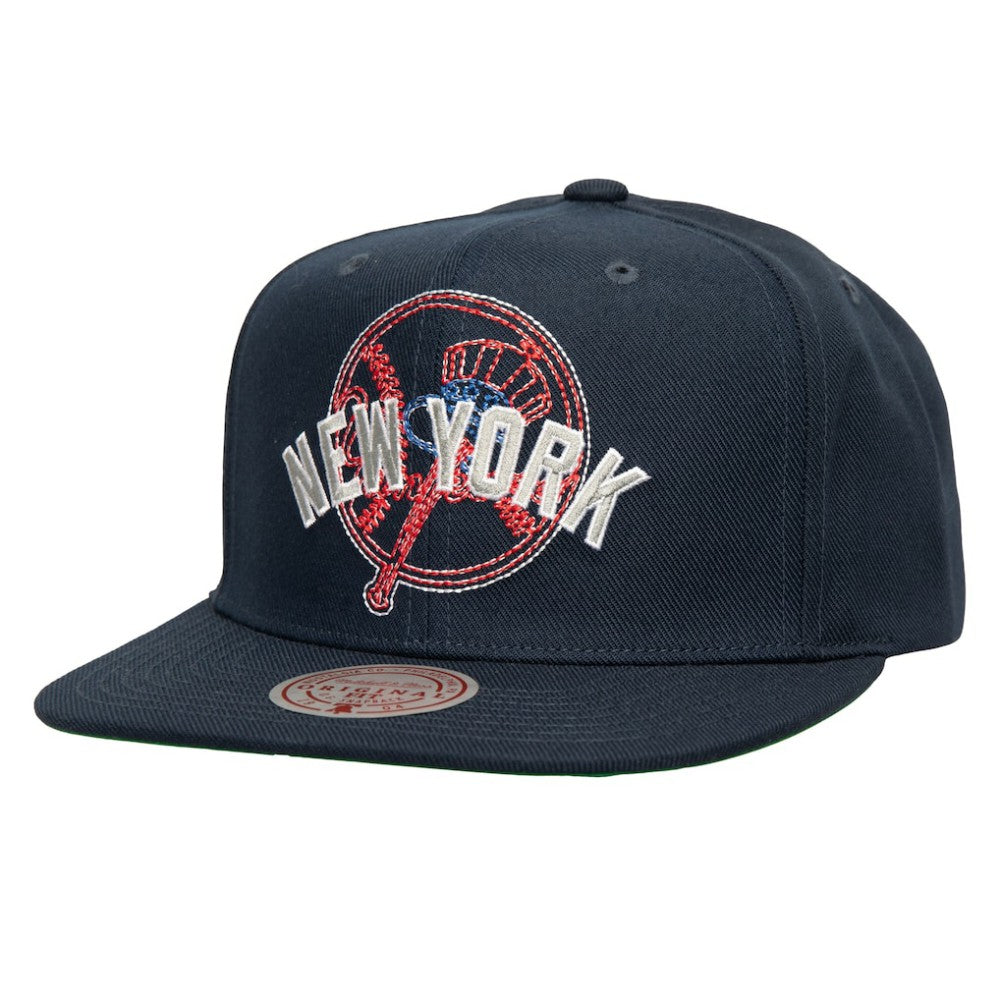 MLB New York Yankees Mitchell & Ness Double Up Snapback Hat